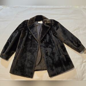 Faux fur jacket womens size medium